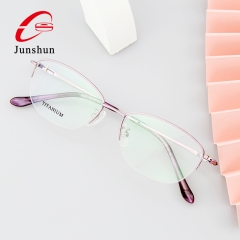 5049 - Dragonfly wings with crystal diamonds high-end quality titanium glasses frame for Lady