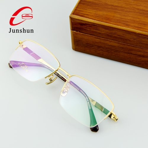 99928 - Two-color high-grade sandalwood light luxury business daily titanium frame for Men