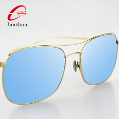 1808 - Fashion large eyeshape sunglasses export to Germany in high quality titanium