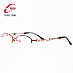 8814 - Grace Titanium line semi-rim frame in elegant design for lady