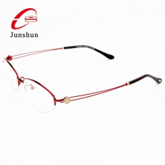 8820 - Diamond with titanium lines optical frame for lady