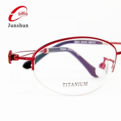 8820 - Diamond with titanium lines optical frame for lady