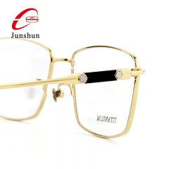 9816 - Natural balck agate with business eyeshape titanium eyeglasses frame for Men