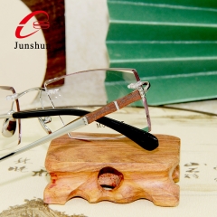 99970 - Rimless natural sandalwood titanium frame for Men