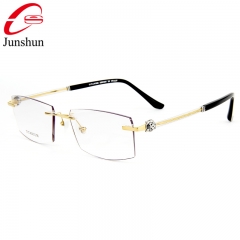 99942 - Vivid engraved tiger luxury quality titanium frame for Men