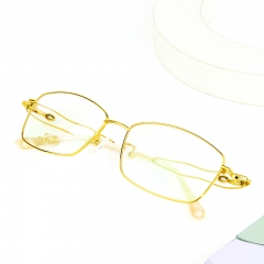 8835 - Beautiful titanium line crystal diamond full frame optical frame for lady