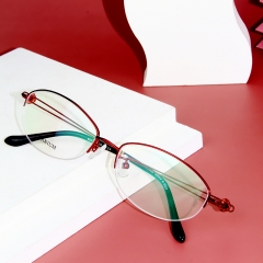 8836- Titanium wire grace design optical frame for lady