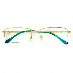 6077 - Large rim titanium optical frame business style for Men