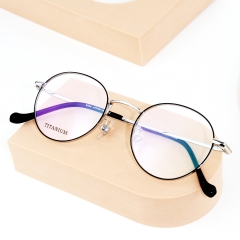 5544 - Round super light fashion high quality titanium frame for Unisex