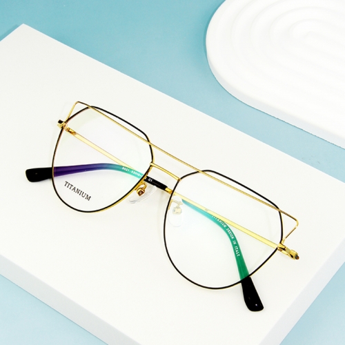 5521- Fashion cat eye design high quality titanium frame for Unisex