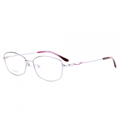 9069 - Grace traditional temple design titanium frame for lady