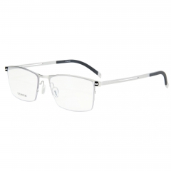 3113 Half Rim Titanium Frame in Young Business Style High Quality - Unisex