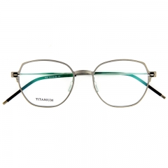 3125 Ultra Small Rounded Temple European Designed Young Eyeshape Optical Titanium Frame High Quality - Unisex