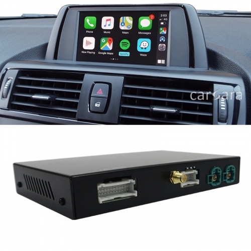 Car radio screen upgrade wireless carplay box android auto kit for 1 Series E81 E82 E87 E88 with CIC system head unit monitor
