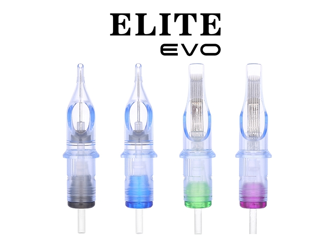 ELITE EVO Needle Cartridges - Medium Taper Curved Magnum 0.35mm