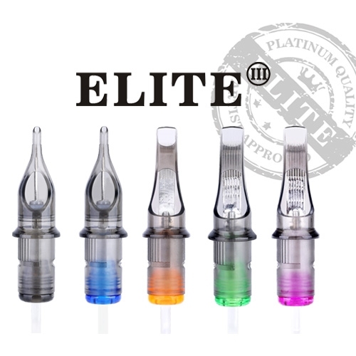 ELITE 3 Needle Cartridges - Medium Tight Round Liner 0.35mm