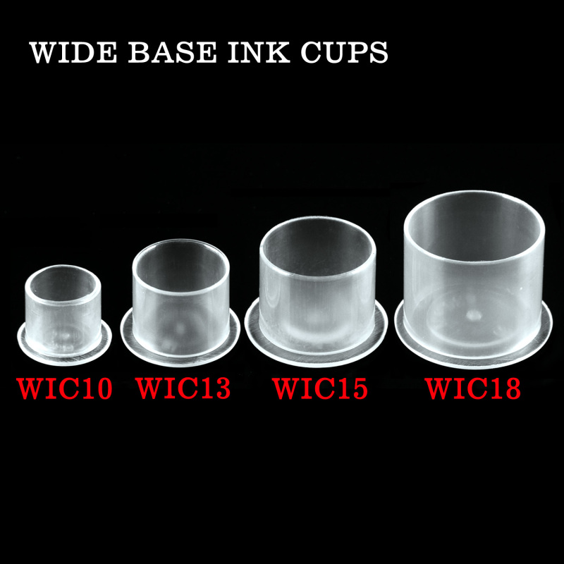 Clear Wide Base Ink Cups