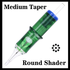 ELITE INFINI Needle Cartridges - Medium Taper Round Shader 0.35mm