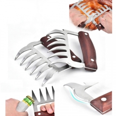 Meat Claws Shredder BBQ Bear Claws Stainless Steel Pulled Pork Kitchen Claws for Handling, Lift, Shredding, and Carving Meat