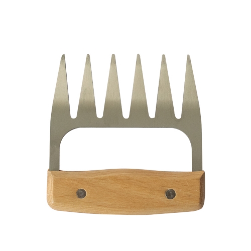 Hot selling Stainless Steel Meat Claws Pork Meat Forks with Wooden Handle BBQ accessories