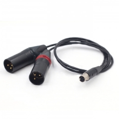 AR4 0.5m Zaxcom qrx200 TA5F-Dual XLR Male to Female Audio Cable