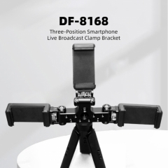 DF-8168  Three-Position Smartphone Live Broadcast Clamp Bracket