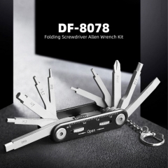 DF-8078  Folding Screwdriver Allen Key Kit