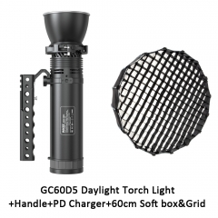 GC60D5+Handle+PD Charger+softbox grid