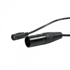 ZZ16 50cm 4 Pins Male XLR to DC Female Barrel 2.1 5521 Monitor Interchangeable Charging Power Cable