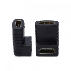 H05 Right Angle HDMI Female to Female Coupler