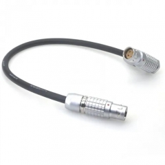 AR75SR 0.6m Straight to Right-angle 7 Pins Male of ARRI TRINITY 2 to 4 Pins Female Power Cable for RED V-RAPTOR XL