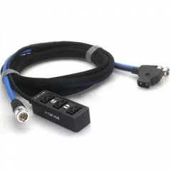AR81 2m D-Tap Male to P-tap 1 to 3 Splitter Cable with SDI Cable