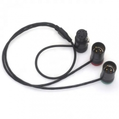AR74 0.5m XLR 5 Pins Female to Dual XLR 3 Pins Male Audio Cable
