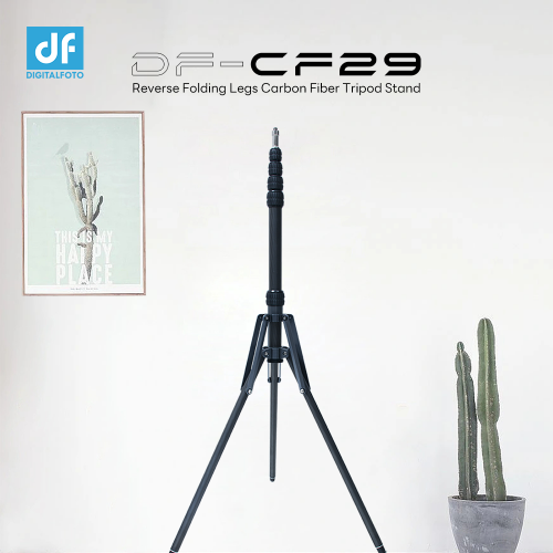 DF-CF29 Reversing Folding Legs Carbon Fiber Tripod Stand
