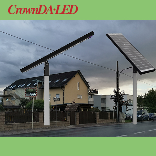 Installation spacing requirements for integrated solar street lights