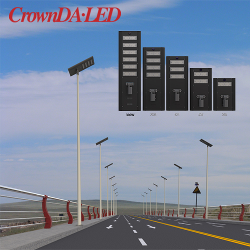 Para aprovechar las oportunidades comerciales de iluminación LED, Crownda.LED lanzó una solución de alumbrado público LED solar a prueba de agua.