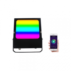 WIFI voll funktionsfähige RGB+CCT Flutlichter 40W 60W 80W 100W 150W ETL 5 Jahre Garantie, 100-277VAC