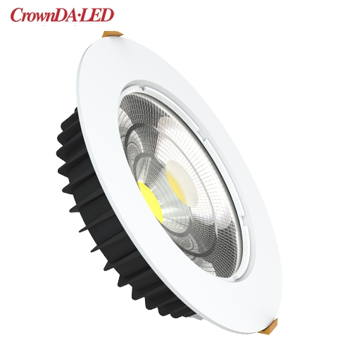 Downlight de yeso regulable triac 36W 245mm