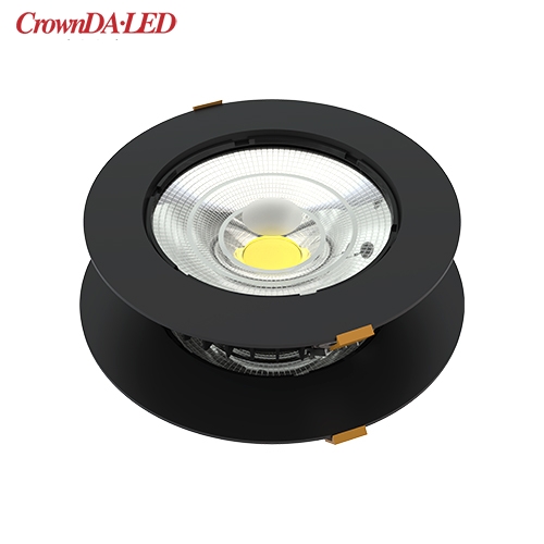 Marco de downlight de 1-10V 20W dia235mm en negro