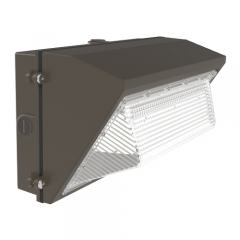 WPXW series ETL DLC listed led wall pack light with photocell sensor, 40W-150W, 110-120lm/W, 5 years warranty