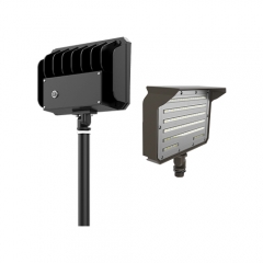 Светодиодный прожектор с шарнирным креплением, внесенный в список ETL DLC, 30–150 Вт, 130–150 лм/Вт, гарантия 5 лет