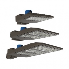 Luminaire à LED Shoebox 300W répertorié ETL DLC 277-480VAC, 130lm/w, 5 ans de garantie, 2850K-6800K, SMD2835, Ra>70