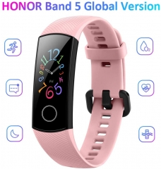 Docooler Honor Band 5 Smart Bracelet Watch Faces Smart Fitness Timer Intelligent Sleep Data Real-Time Heart Rate Monitoring 5ATM Waterproof Swim Strok