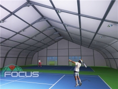 Sports Tent on Tennis Court