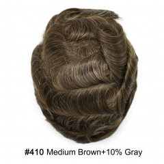410# Medium Brown with 10% Grey