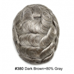 380# Dark Brown with 80% Grey