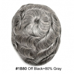 1B80# Off Black with 80% Grey