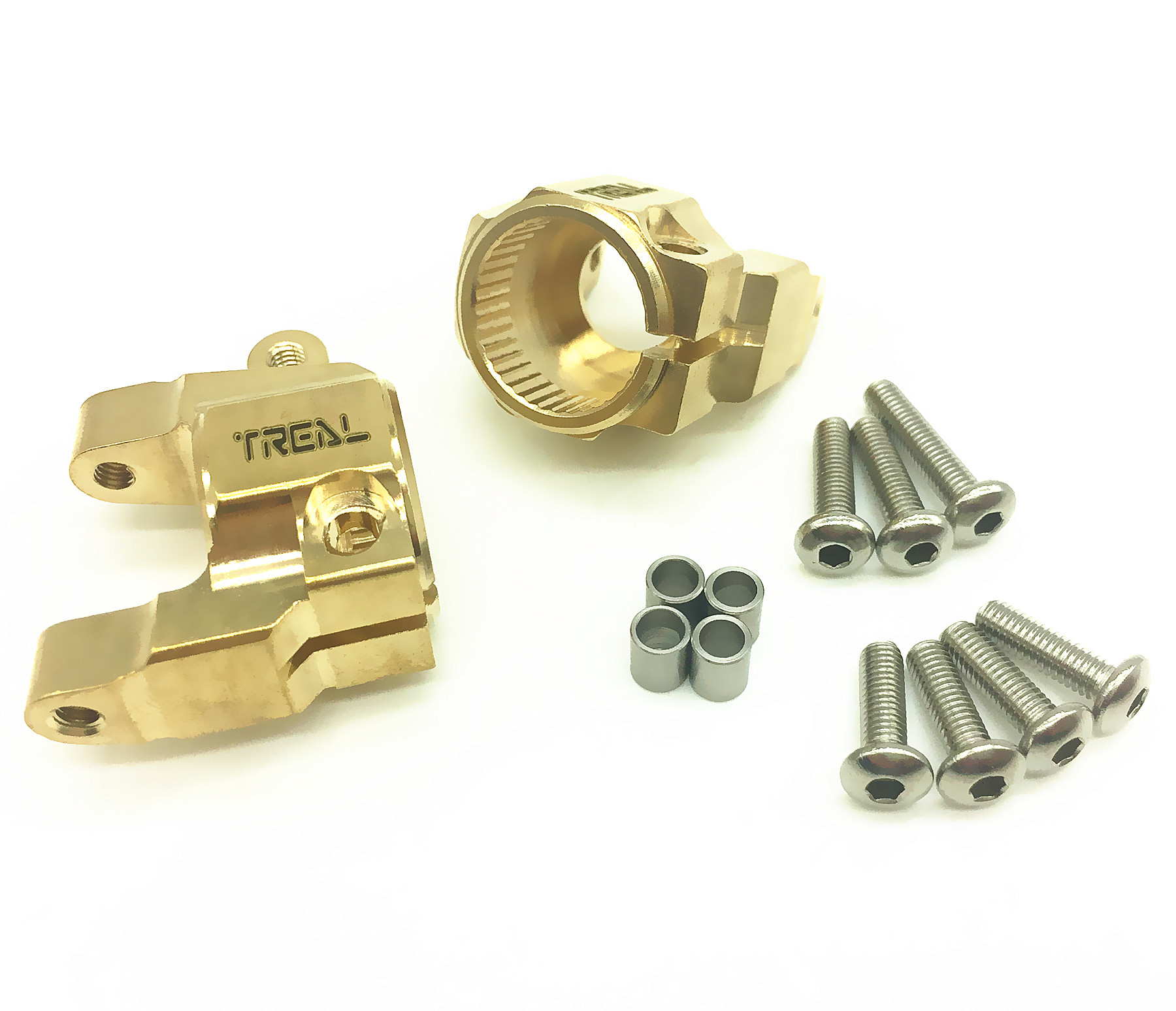 Treal Brass C Hubs for Axail SCX10 II