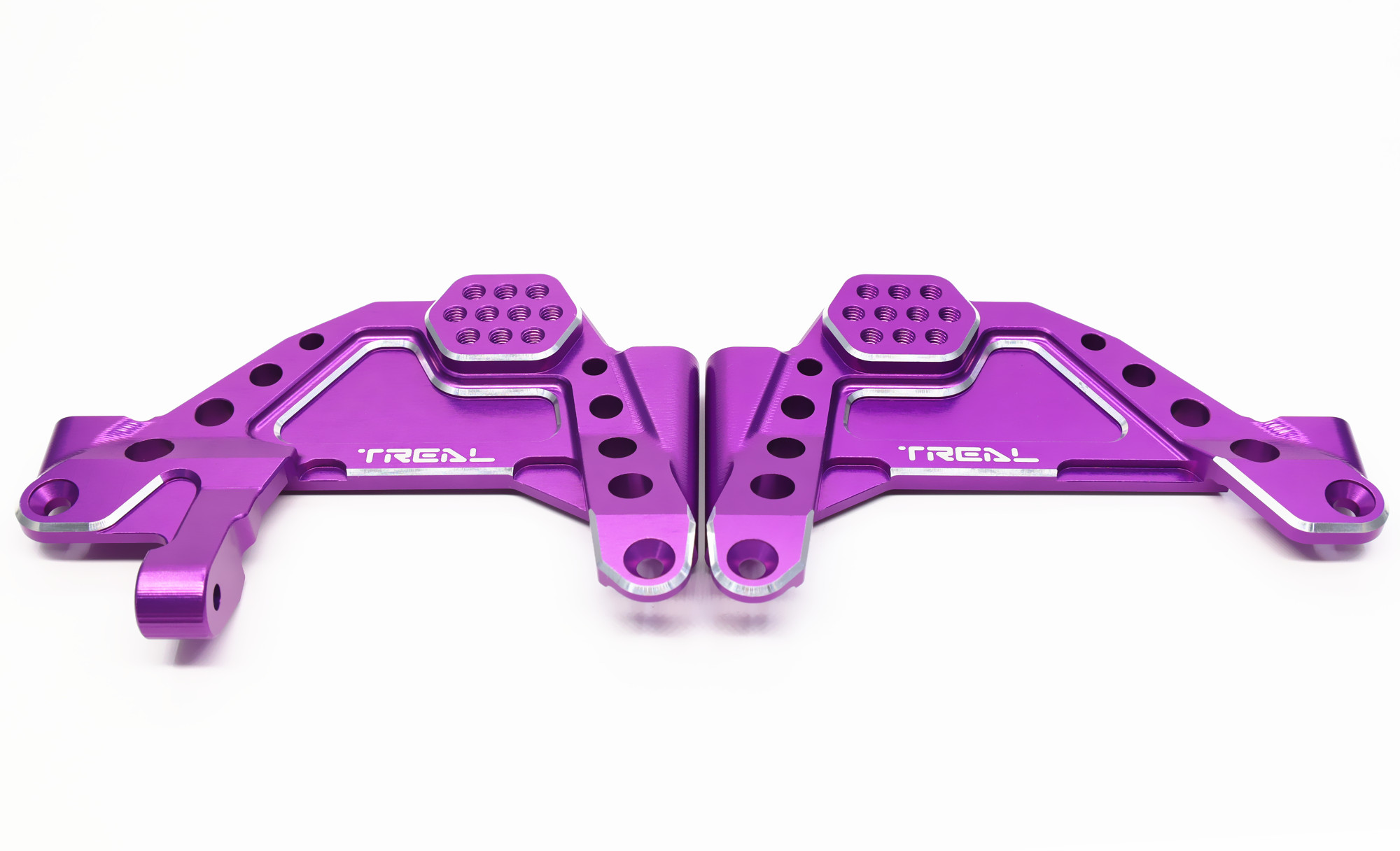 Treal CNC Machined 7075 Multi Front Shock Mounts For Axial RBX10 Ryft Orange X00324J12F - Hobbies Galore