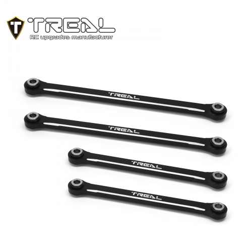 TREAL Aluminum 7075 Lower Links Set (4pcs) Chassis 4-Links Upgrades for Traxxas 1/18 Scale TRX4M Defender Bronco